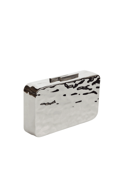 Clutch rígido metal plateado - Imagen 2