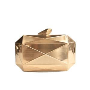 Clutch metal dorado mate