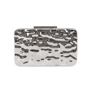 Clutch rígido metal plateado