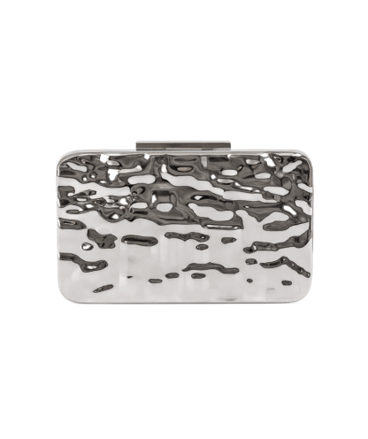 Clutch rígido metal plateado
