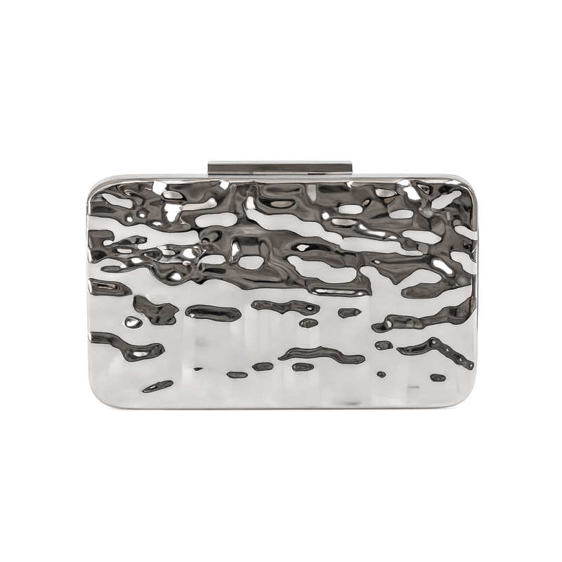 Clutch rígido metal plateado