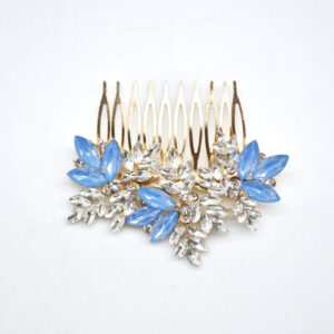 Peineta de fiesta azul celeste