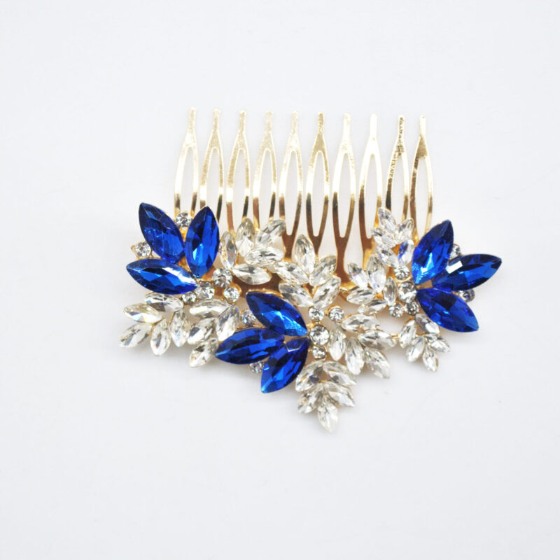 Peineta de fiesta azul eléctrica