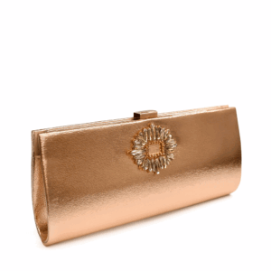 Cartera oro rosa pedrería