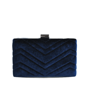 Clutch azul marino terciopelo