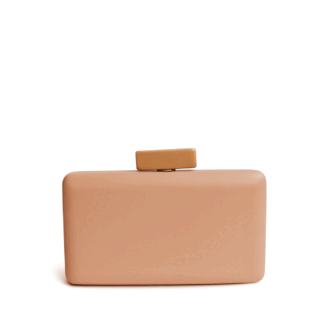 Clutch rosa empolvado polipiel