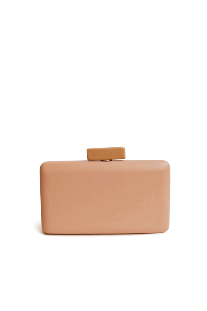 Clutch rosa empolvado polipiel