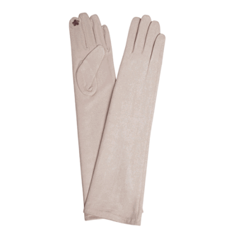 Guantes antelina beige