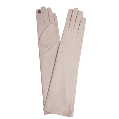 Guantes antelina beige