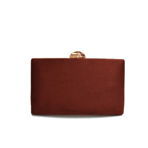 Bolso clutch marrón tierra