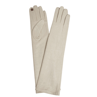 Guantes antelina beige tostado