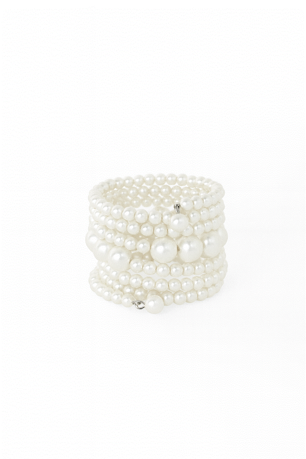 Pulsera brazalete perlas