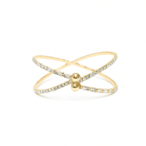 Brazalete dorado fiesta brillantes