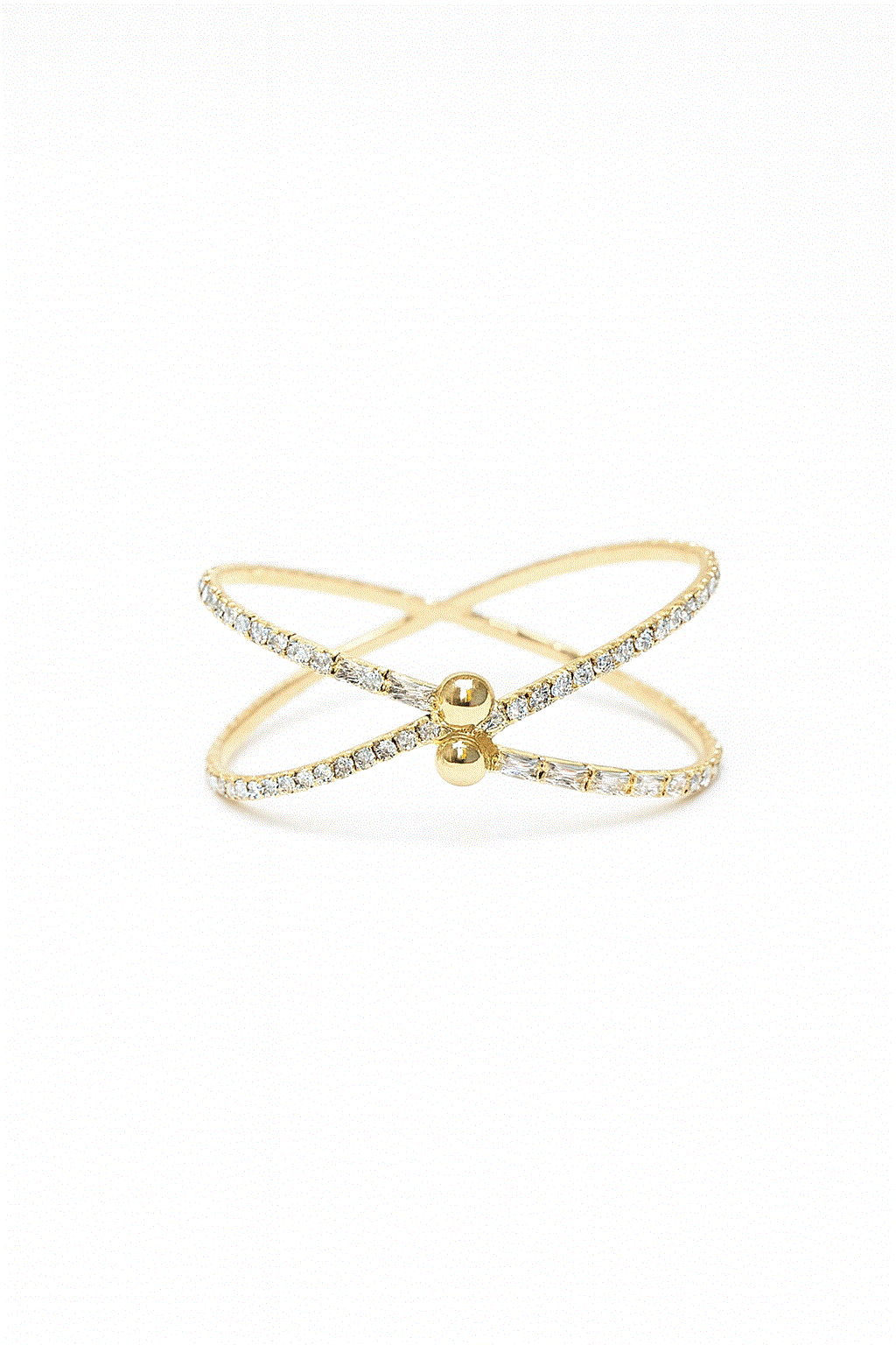 Brazalete dorado fiesta brillantes