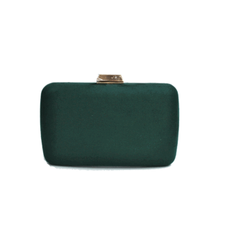 Clutch ovalado verde botella