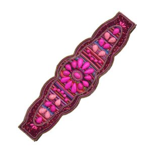 Cinturón fajín elástico fucsia