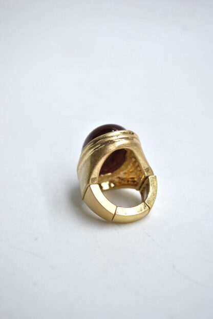 Anillo burdeos piedra - Imagen 3