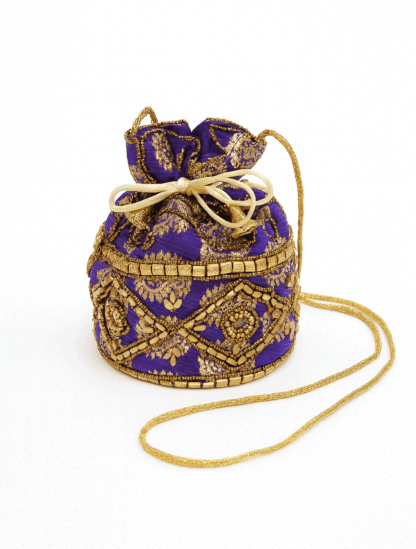 Bolso bombonera morada