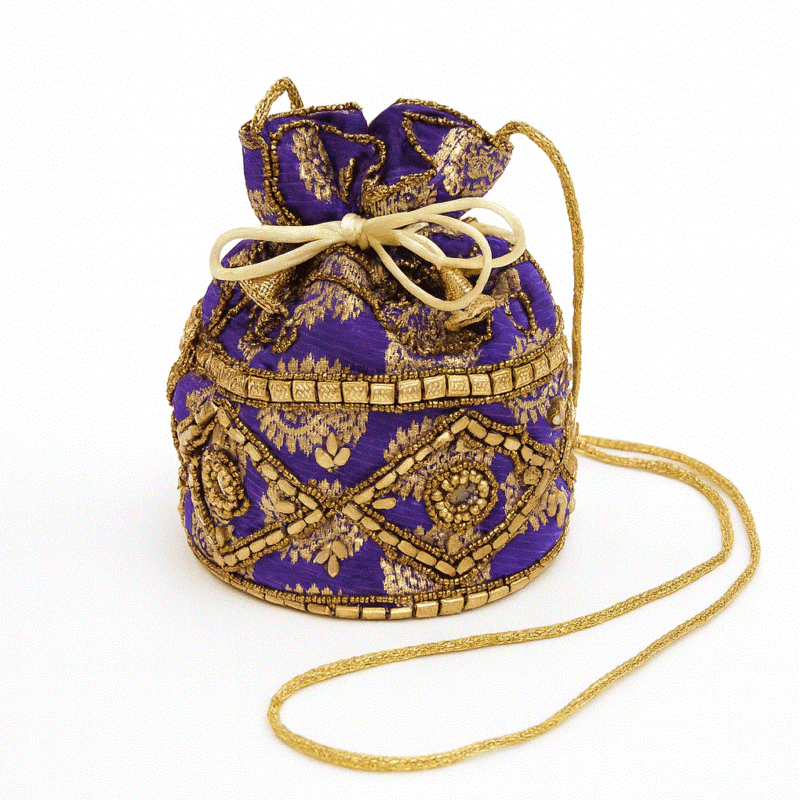 Bolso bombonera morada