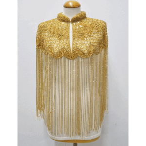 Capa joya dorada fiesta