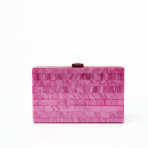 Bolso clutch rosa fresa