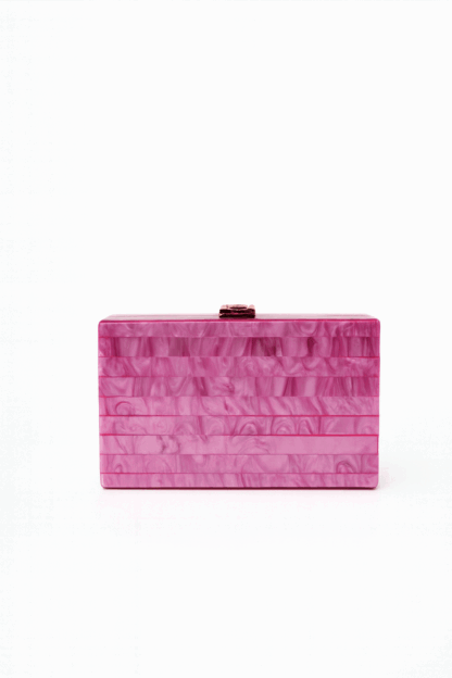 Bolso clutch rosa fresa
