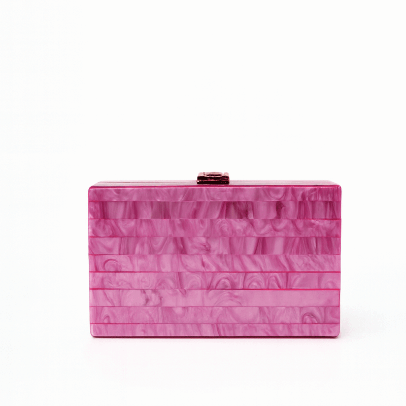 Bolso clutch rosa fresa
