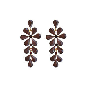 Pendientes marrones de fiesta
