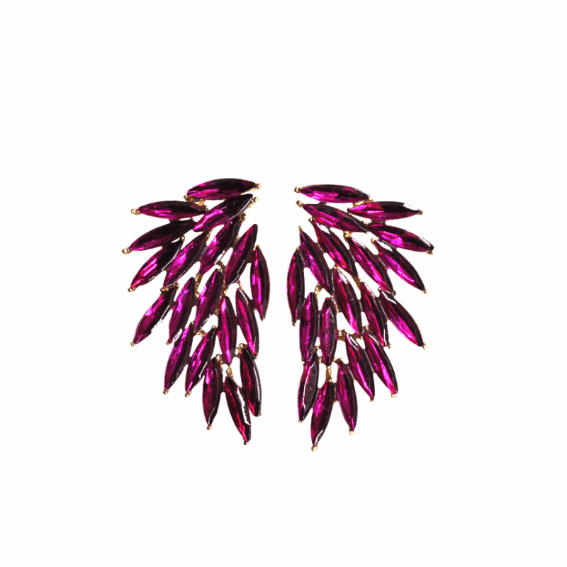 Pendientes alas bugamvilla