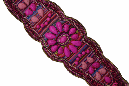 Cinturón fajín elástico fucsia - Imagen 2