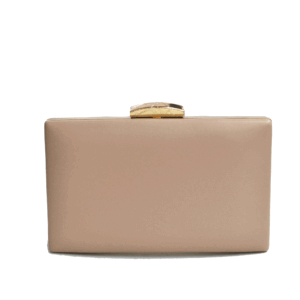 Bolso clutch taupe polipiel