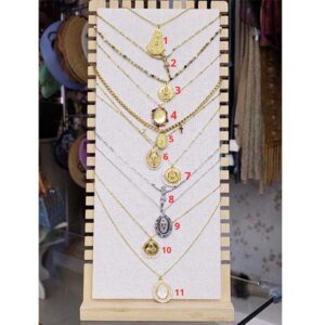 Colgantes acero medallas vírgenes