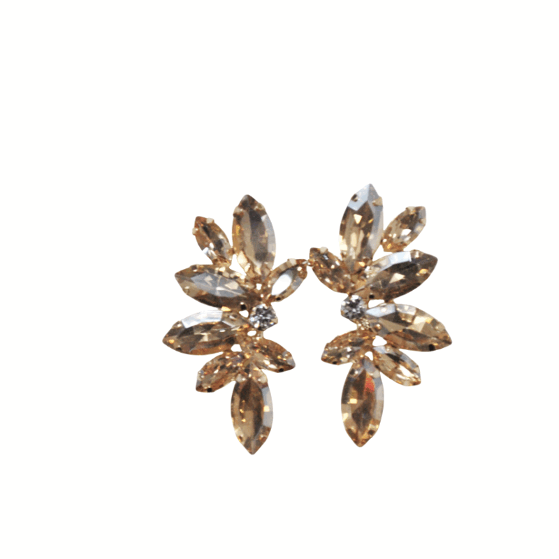 Pendientes dorados champagne