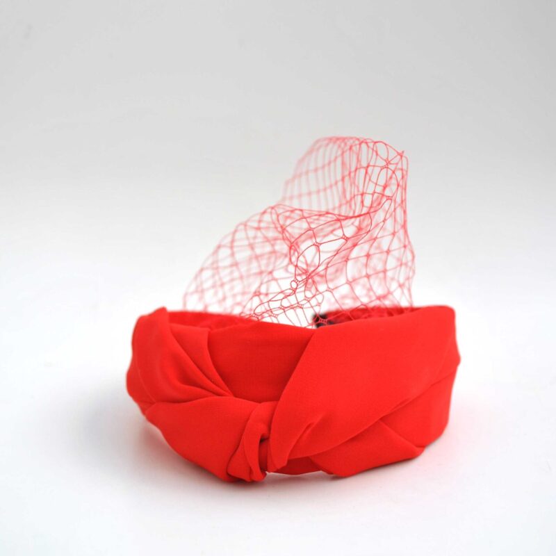 Diadema roja redecilla