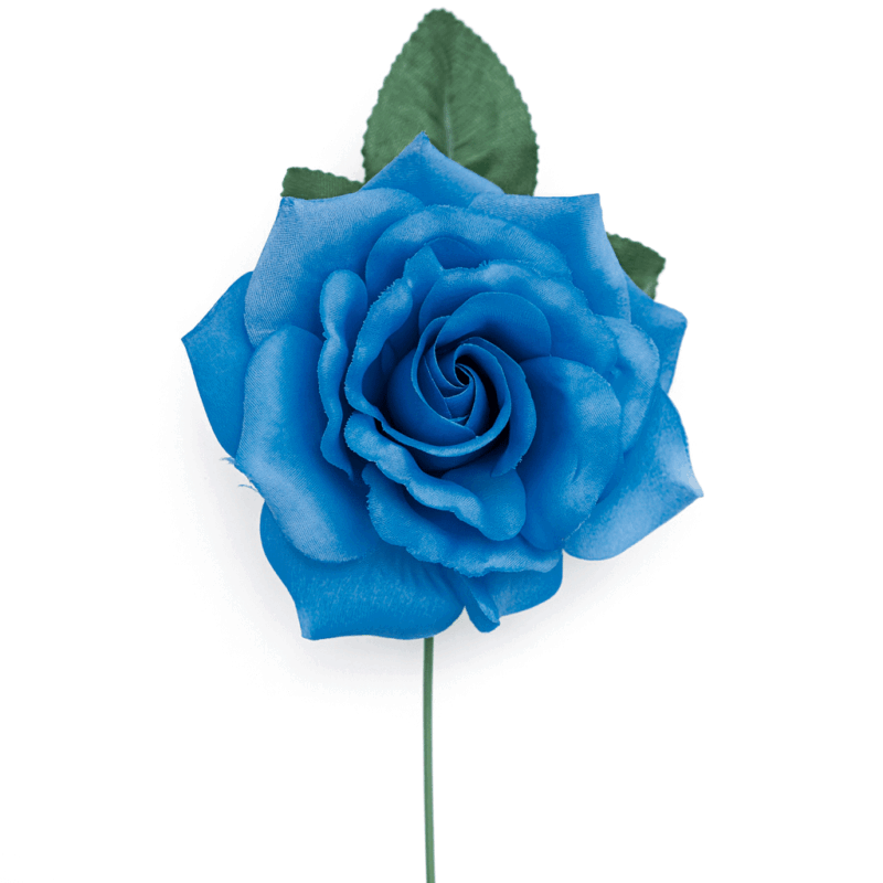 Flor flamenca azul