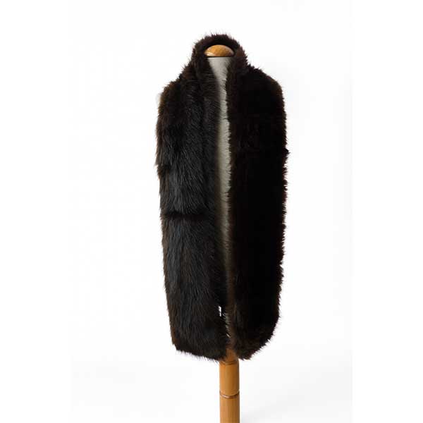 Estola o cuello pelo marrón - Imagen 3