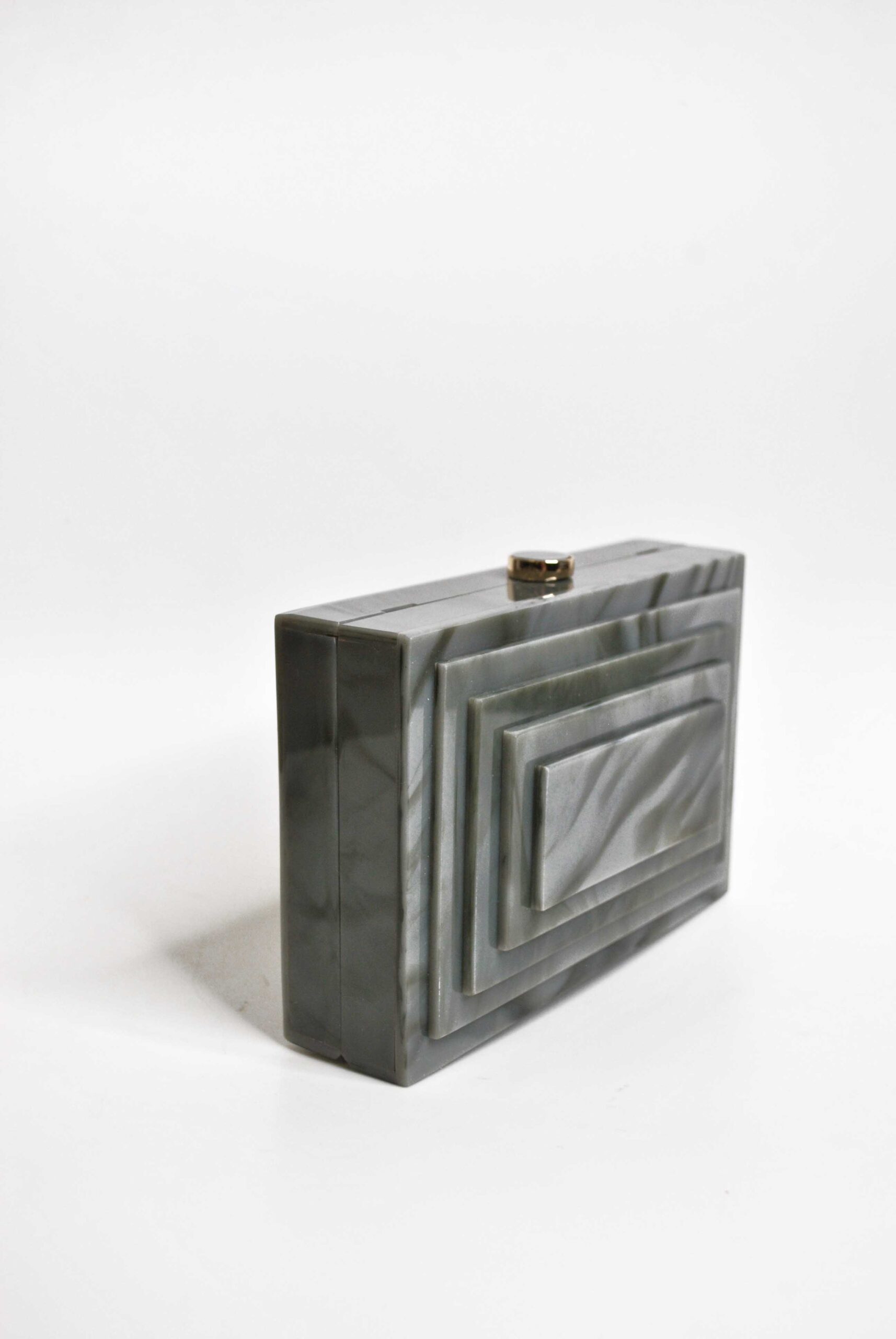 Bolso clutch nácar gris - Imagen 2