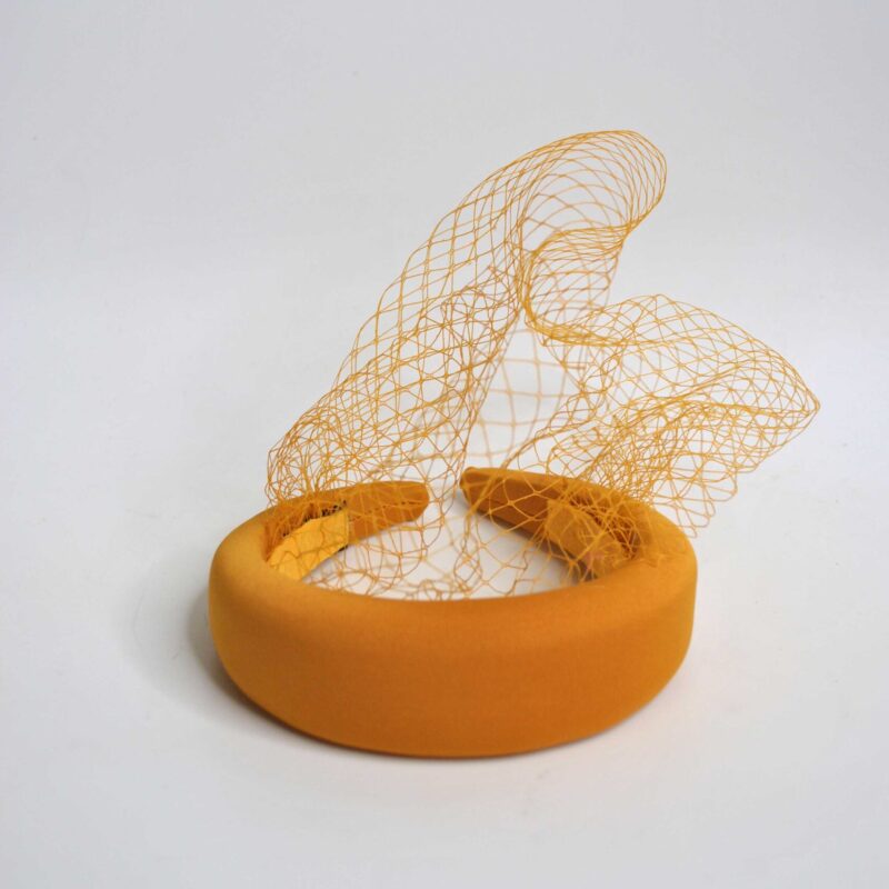 Diadema redecilla mostaza