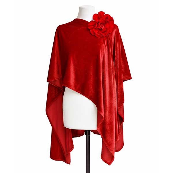Capa fiesta roja terciopelo