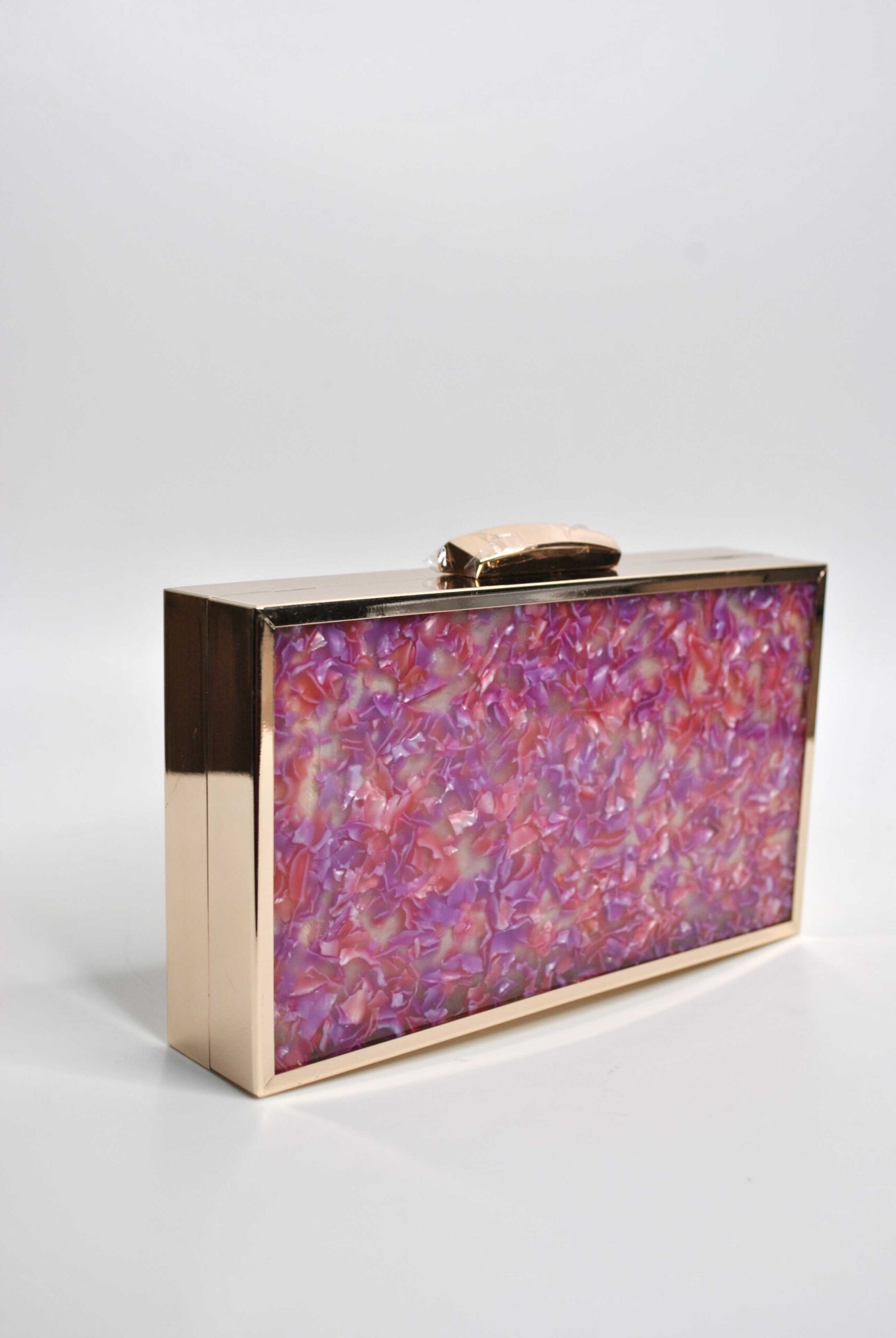 Bolso clutch cajita multicolor - Imagen 3