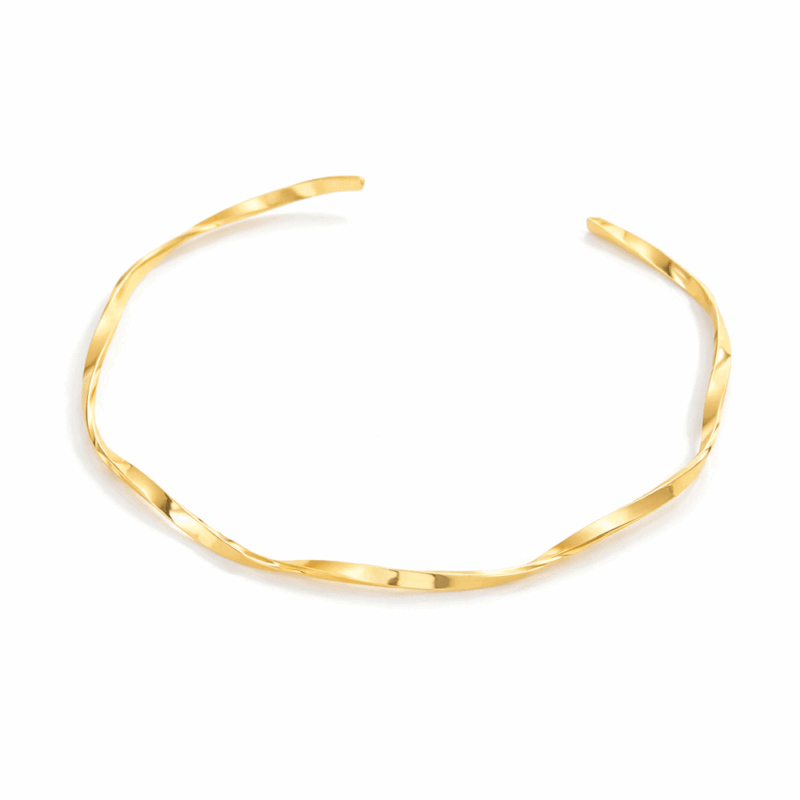 Choker minimalista dorada