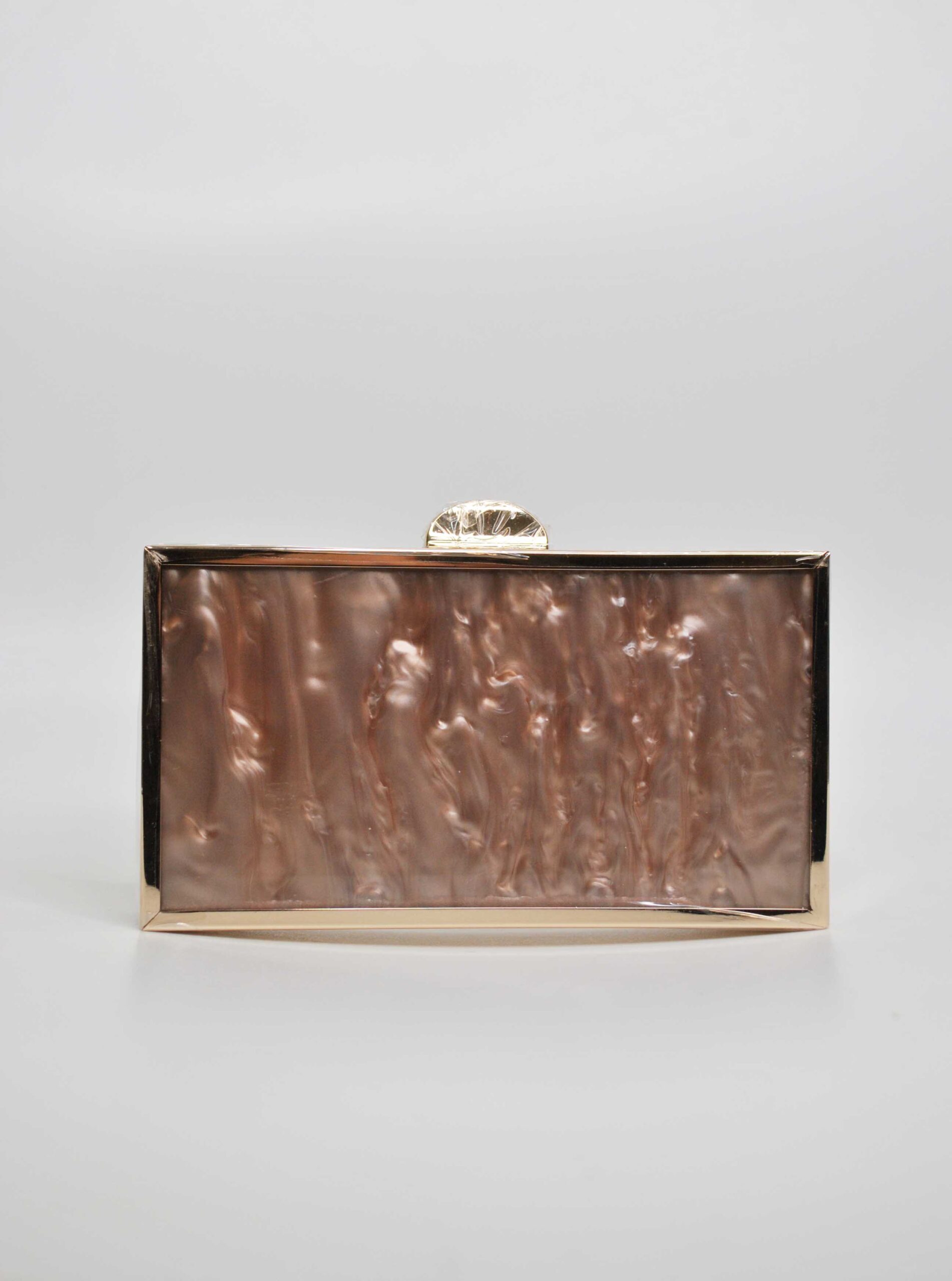 Clutch rígido cajita burdeos - Imagen 2