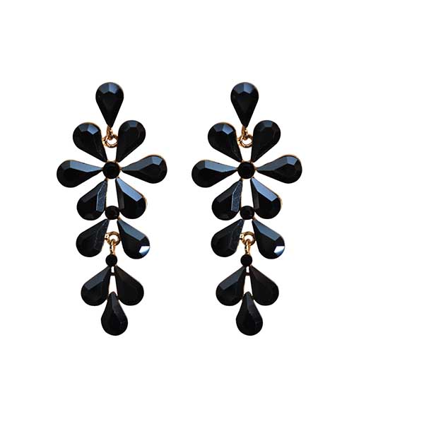 Pendientes largos azul noche