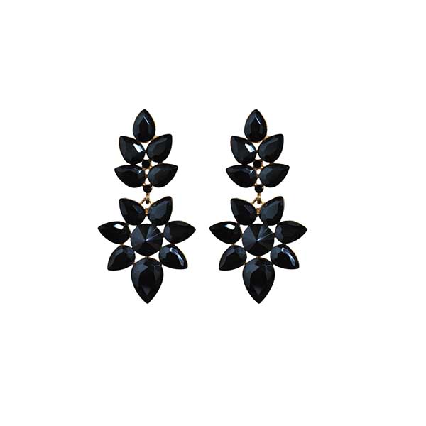 Pendientes cristal noche