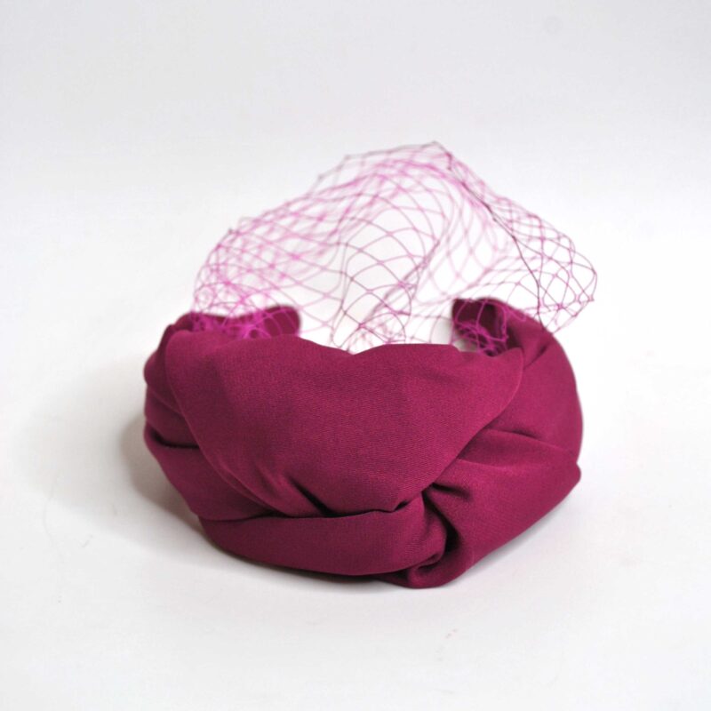 Diadema redecilla rosa fambruesa