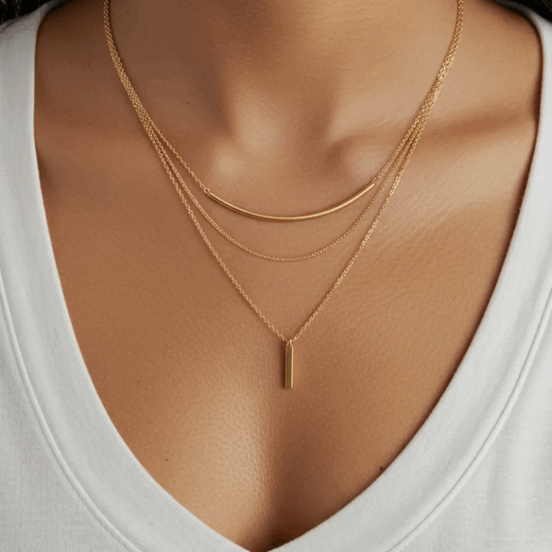 Colgante triple acero