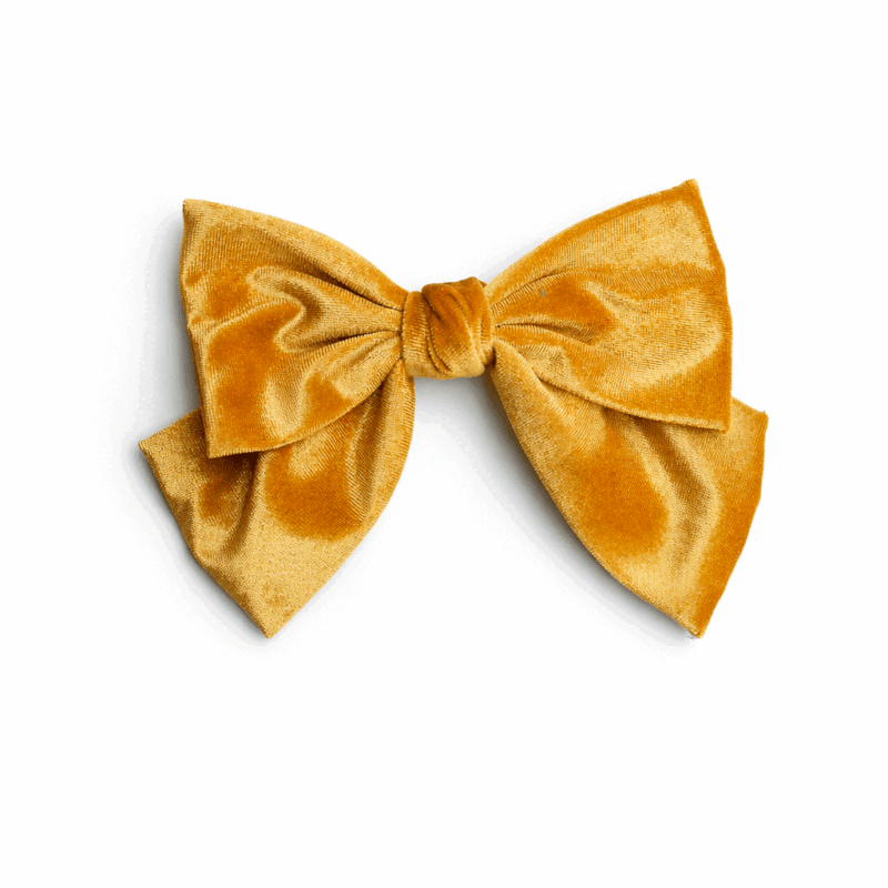 Lazo terciopelo mostaza