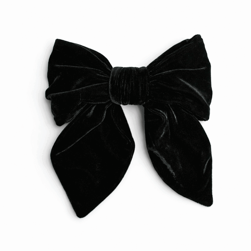 Lazo terciopelo negro