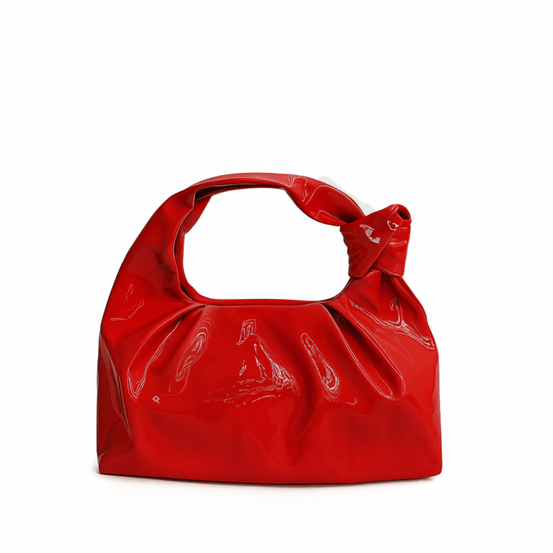 Bolsito clutch charol rojo
