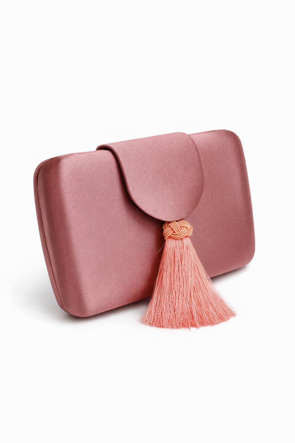 Clutch raso y flecos maquillaje - Imagen 2